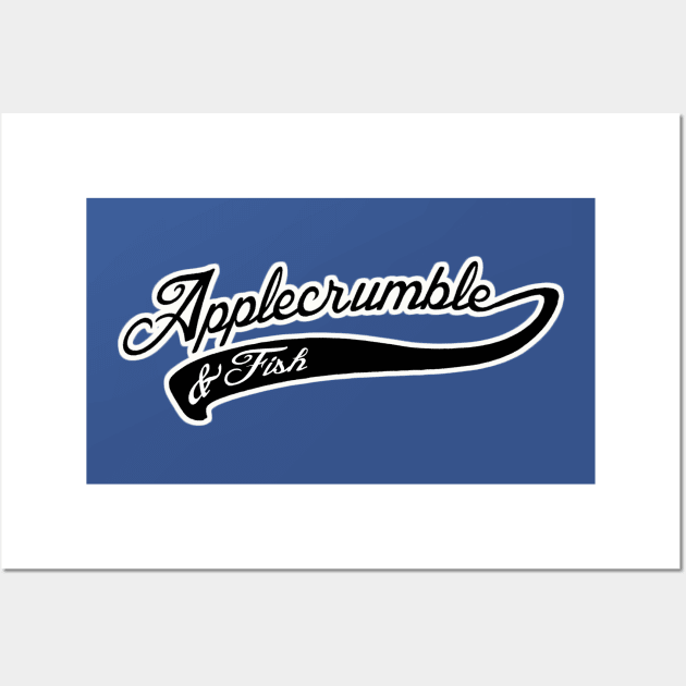 Applecrumble & Fish anyone? parody Spoof Design Wall Art by IceTees